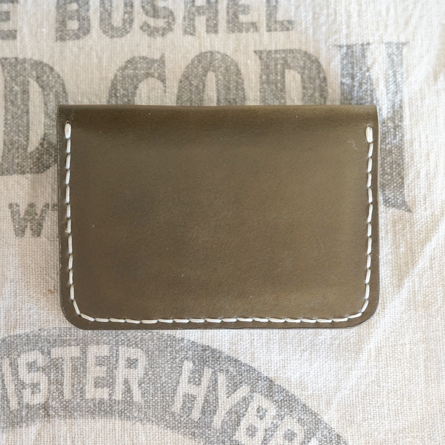 OLIVE GREEN FLAP WALLET